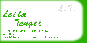 leila tangel business card